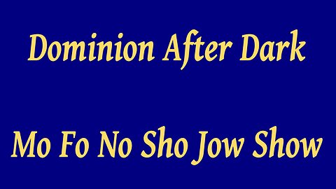Mo Fo No Show Jow Show - 05/01