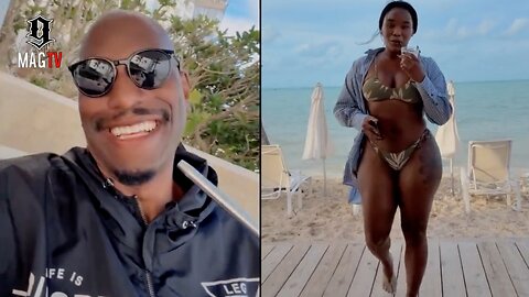 Tyrese Can't Stop Smiling At Fiancee Zelie Timothy's Thickness During Turks Vacation! 🏝