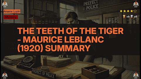 The Teeth of the Tiger - Maurice Leblanc (1920) Summary (Arsene Lupin - 10)