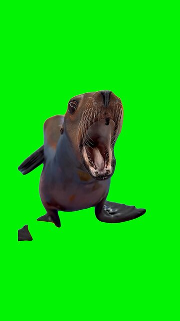 Marcus the Sea Lion | Green Screen #sealion #literallyme #seals #funny #viral