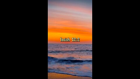 Isaiah 12:2 (NIV)