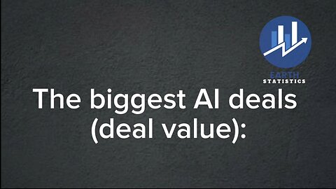 The biggest AI deals (deal value)...