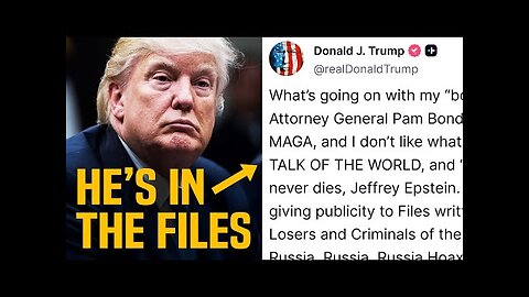 WAKE THE FUCK UP PEOPLE! Trump Appears To Confirm He’s In The Epstein Files!