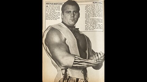 WWF magazine-December January-1985-1986-brutus beefcake & Greg valentine win championship