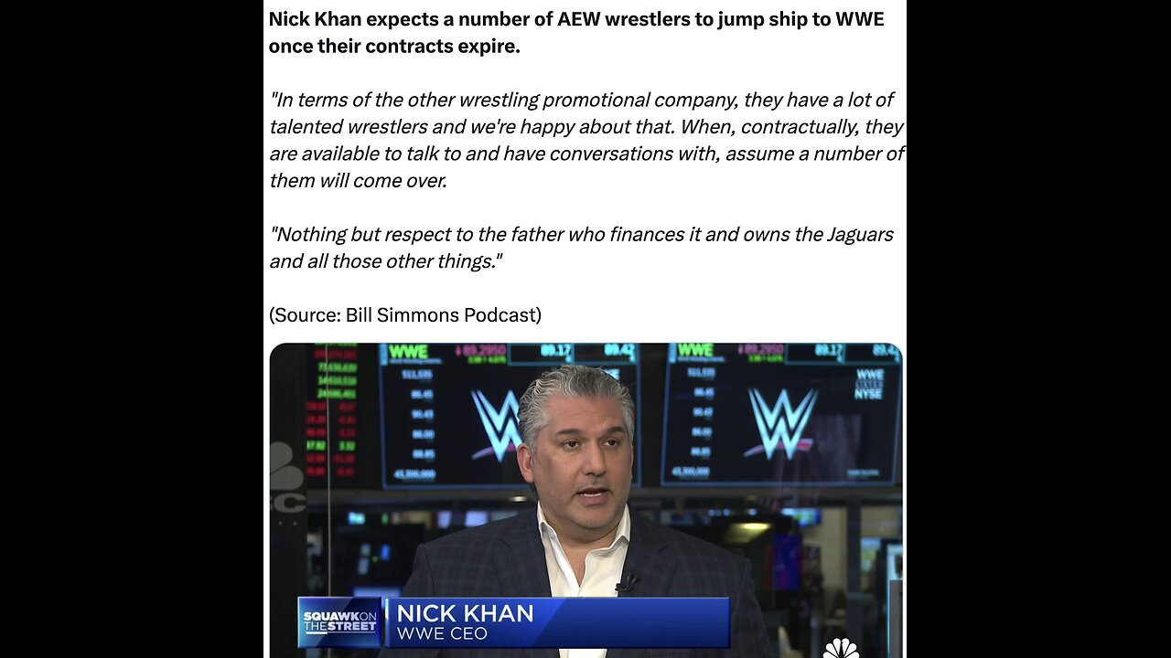 Nick Khan DESTROYS AEW with TRUTH BOMBS! #shorts