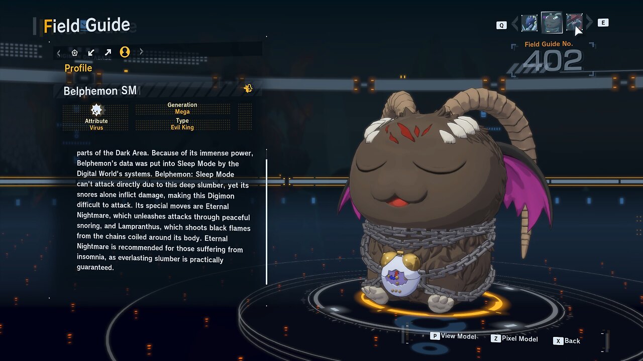 belphemon SM all digivolution/de-digivolution/profile Digimon Story Time Stranger