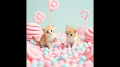 Kitty Music Video 1 (Kittens and candy!)
