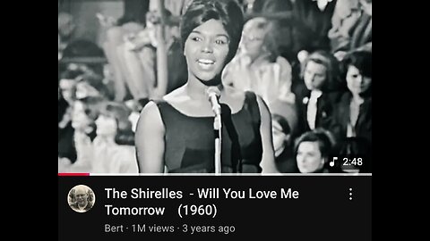 The Shirelles - Will you love me tomorrow