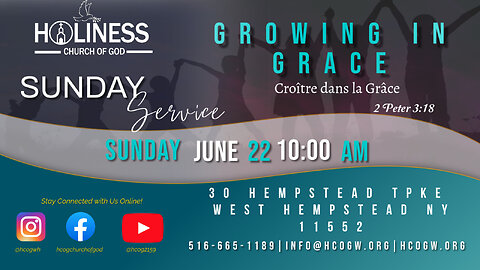 HCOG || Sunday Service 10AM 6/22/25