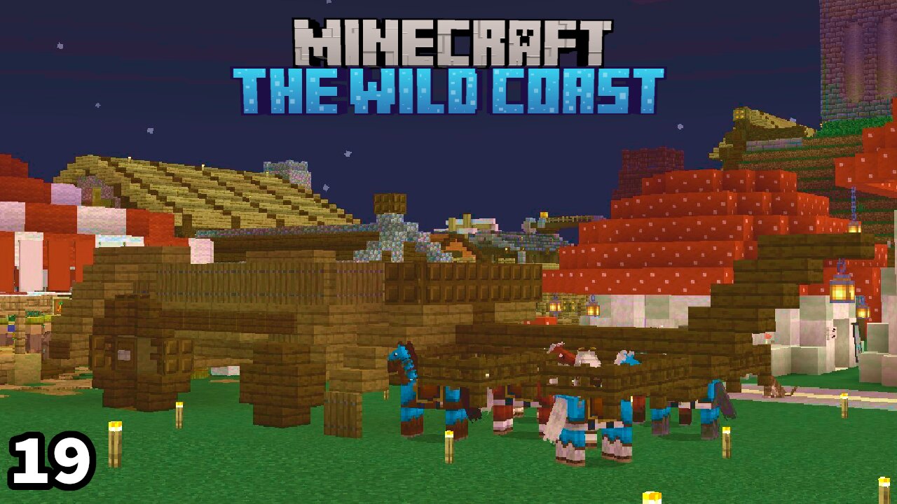 Building a Comically Large Wagon on Minecraft Bedrock