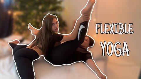 [4K] Hot Girls Flexible Yoga Stretch With Kitty Kisses and Her Friend
			