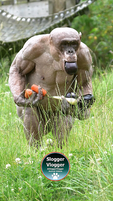 🍅🍆Hairless Chimp Feast!