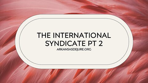 The International Syndicate Pt 2