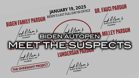 Biden Autopen - Meet the Suspects
