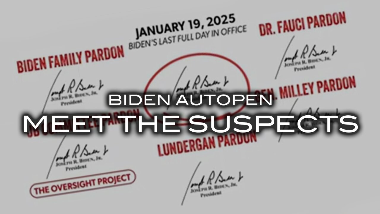 Biden Autopen - Meet the Suspects