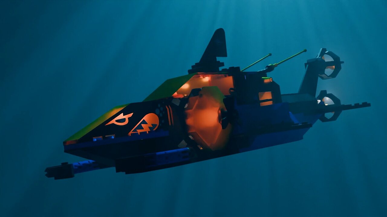 3D Lego Animation - Submarine Exploration Gone Wrong
