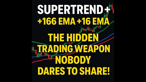 Supertrend + 166 EMA + 16 EMA = The HIDDEN Trading Weapon Nobody Dares To Share!