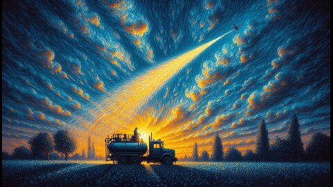 Chemtrail Sprayer GLOWS in the Sky