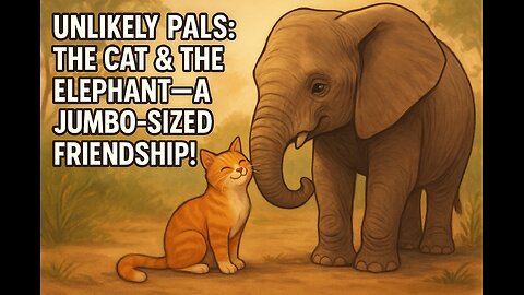 Unlikely Pals: The Cat & The Elephant—A Jumbo‑Sized Friendship!
