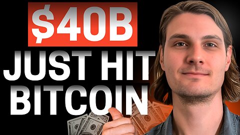 $40B Just HIT the Market: Bitcoin Could EXPLODE in Hours (James Check Explained)