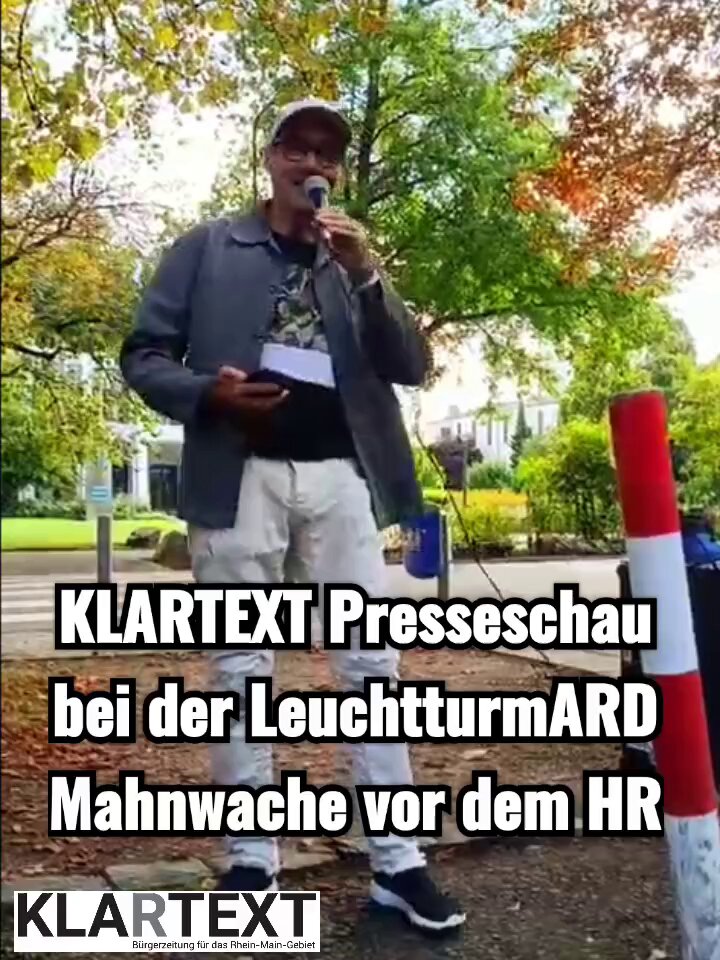 PRESSESCHAU bei LEUCHTTURMARD - Frankfurt an einem Donnerstag nachmittag