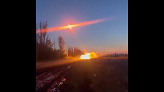 Ataque de cohetes rusos contra las tropas ucranianas