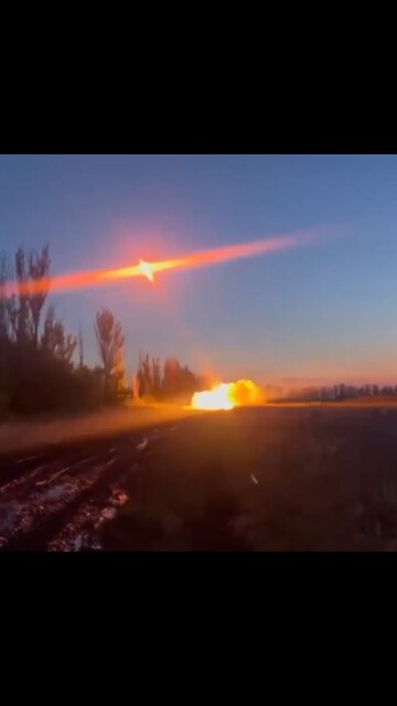 Ataque de cohetes rusos contra las tropas ucranianas