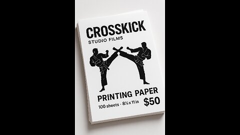 Cross kick Studio Films Printing Paper