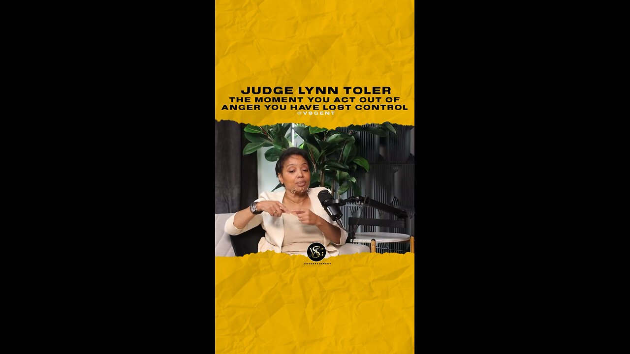 @realjudgelynn The moment you act out of anger you have lost control