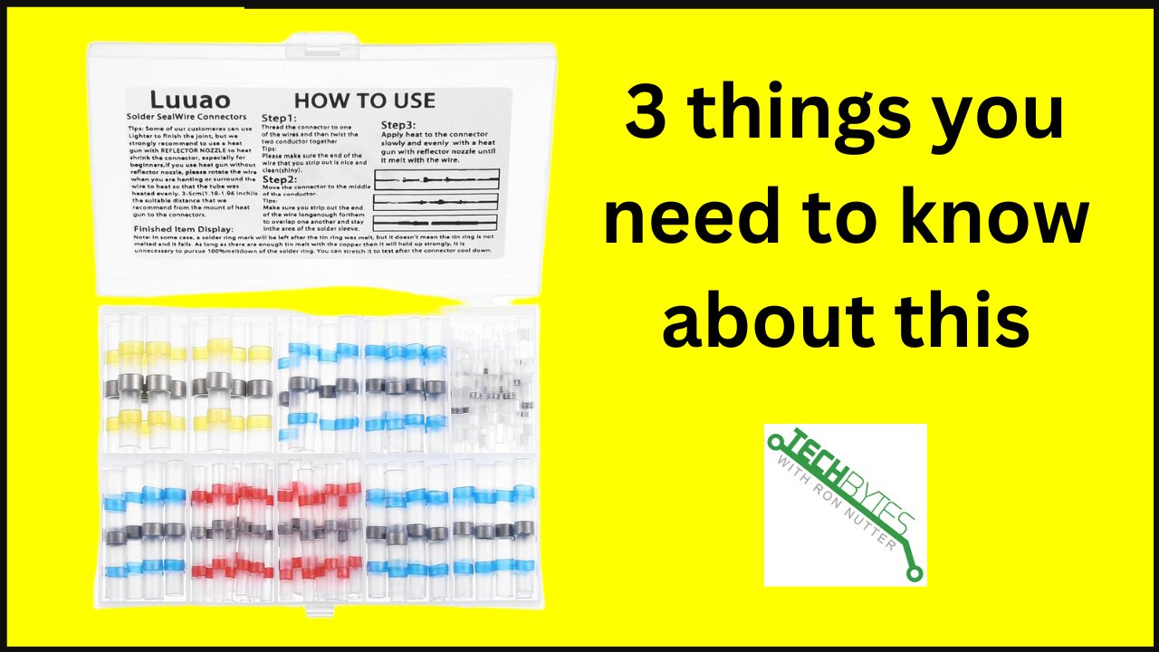 3 Things to know about the Luuao Heat Shrink Solder Seal Connectors