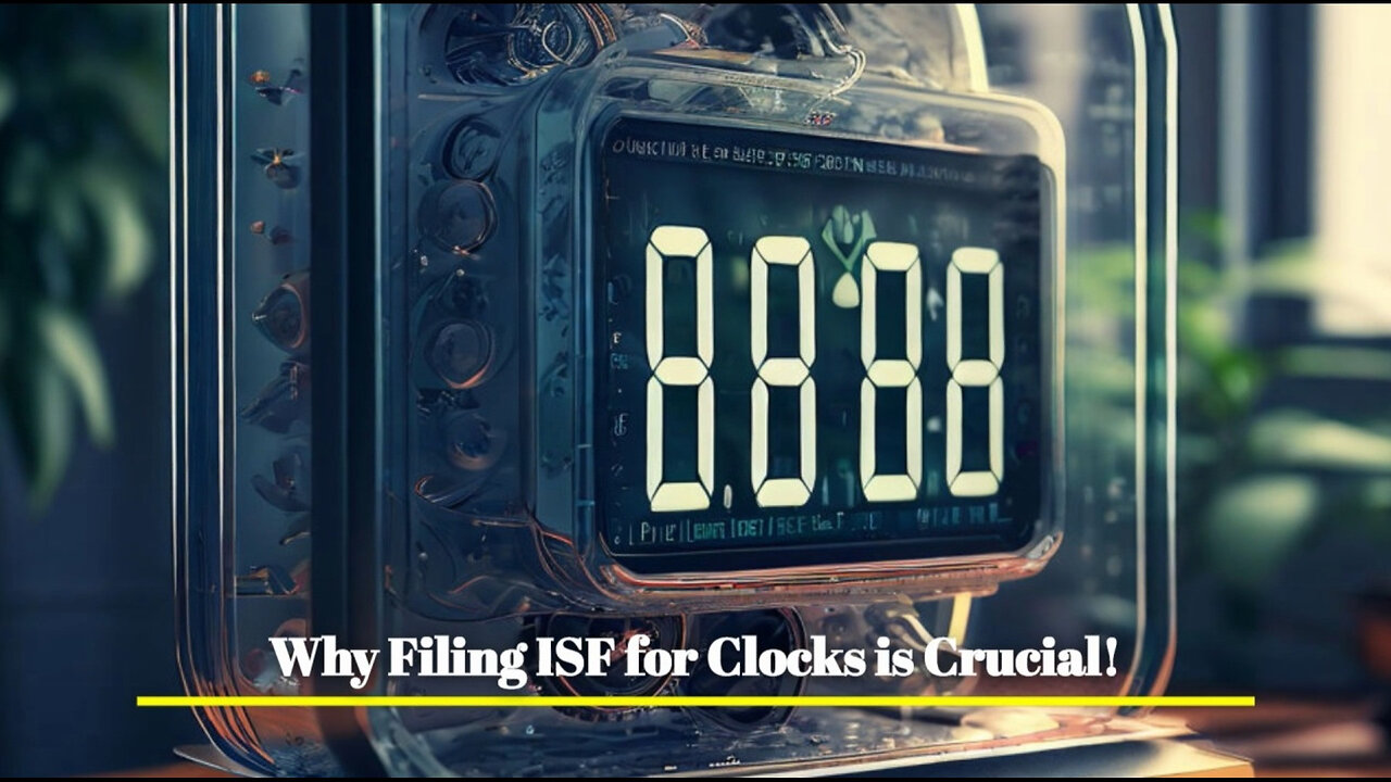 Secure Your Clock Imports: The Importance of Filing an ISF