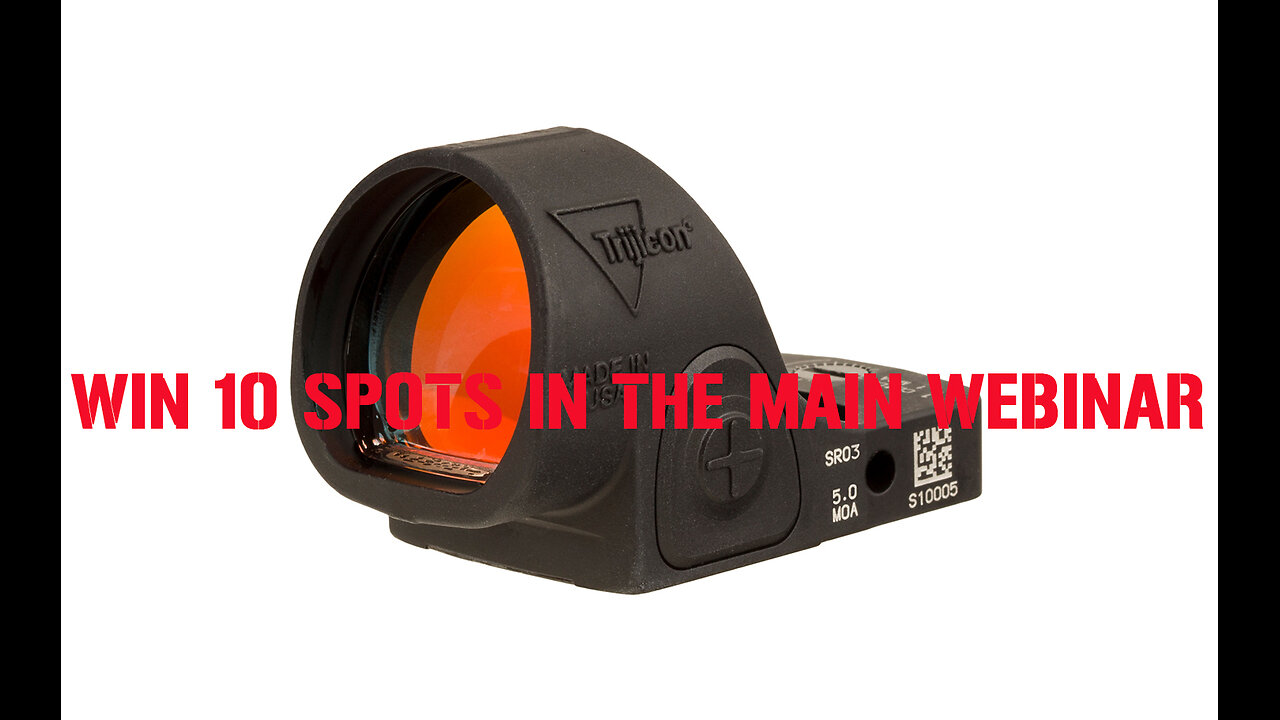 Trijicon SRO® MINI #1 FOR 10 SPOTS IN THE MAIN WEBINAR