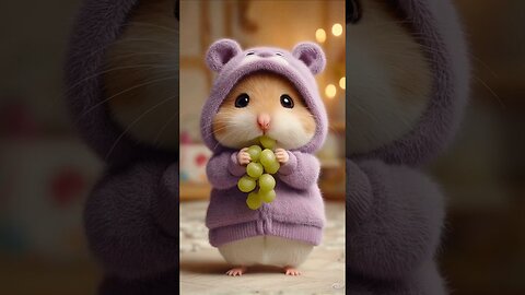 🍇 Gugu's Delightful Grape Feast! 🐹😋 So Cute You Can't Resist!