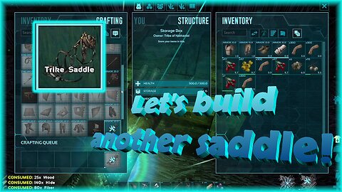Let’s build another saddle! / ARK R1 E8