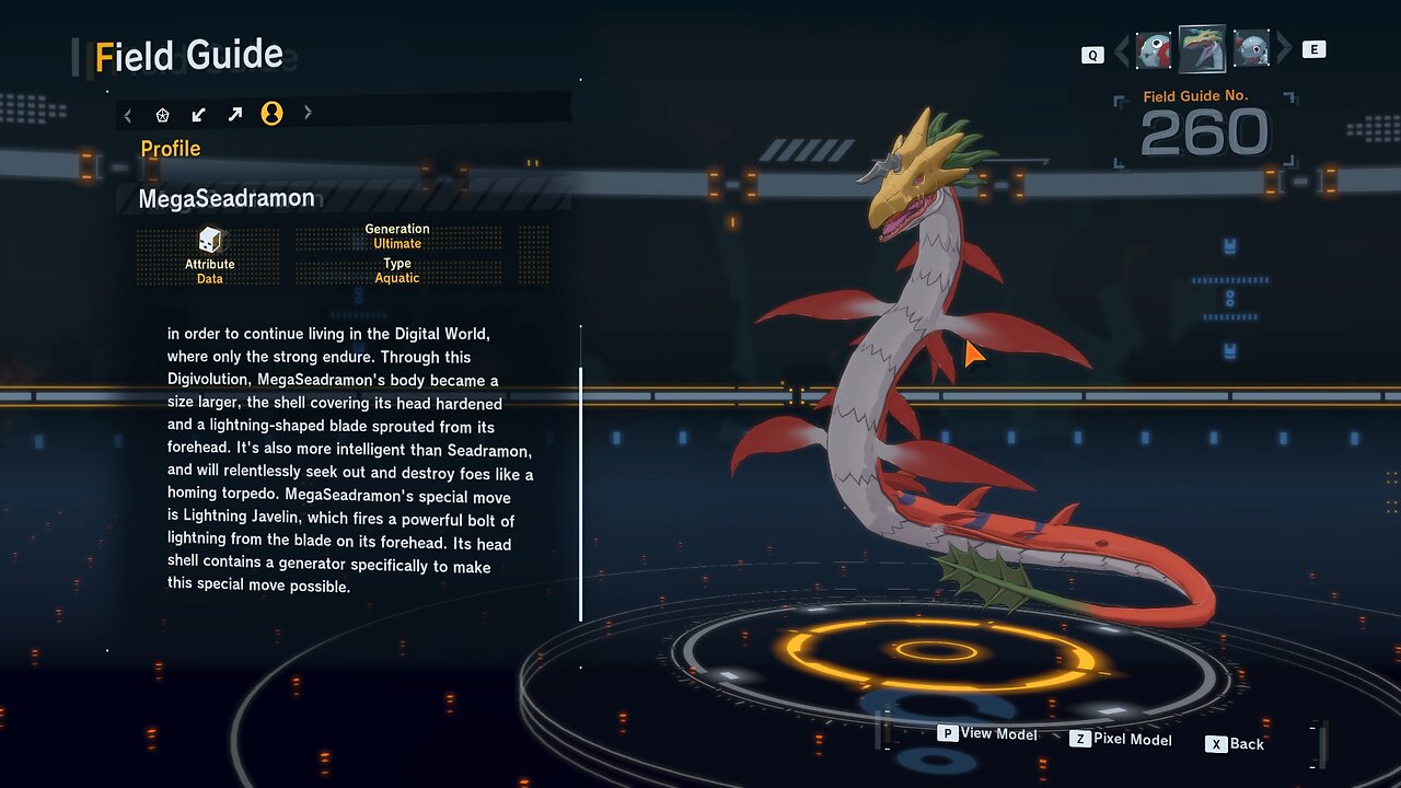 megaseadramon all digivolution/de-digivolution/profile Digimon Story Time Stranger