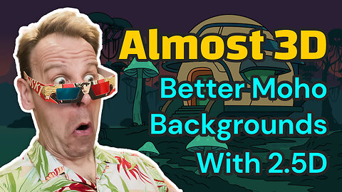 Almost 3D – better Moho backgrounds with 2.5D