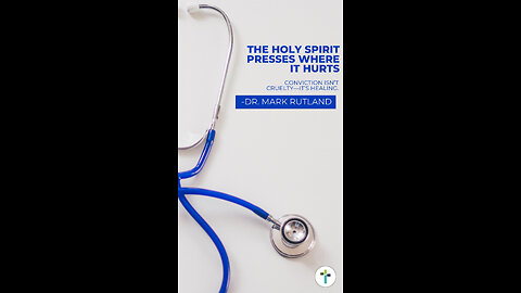 🩺 The Holy Spirit works like a good doctor—He pushes the sore spot