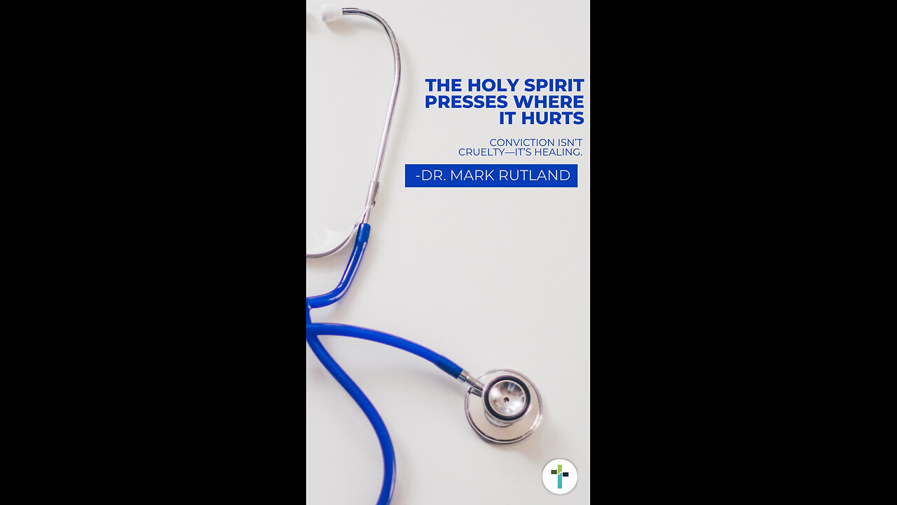 🩺 The Holy Spirit works like a good doctor—He pushes the sore spot