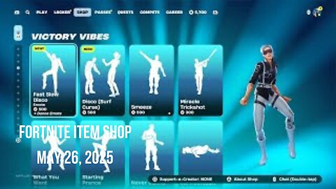 Fortnite Item Shop|May 26, 2025(*New* Emotes)