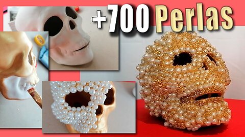 Decoré mi primer CALAVERA del año con PERLAS