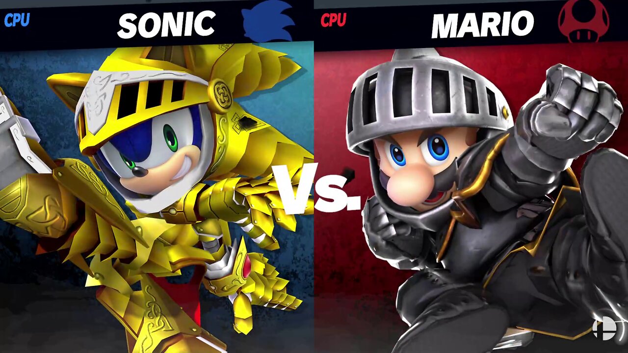 Excalibur Sonic vs Armored Knight Mario - SSBU Quickie -By Miguel92398/YukaedeSl4yer