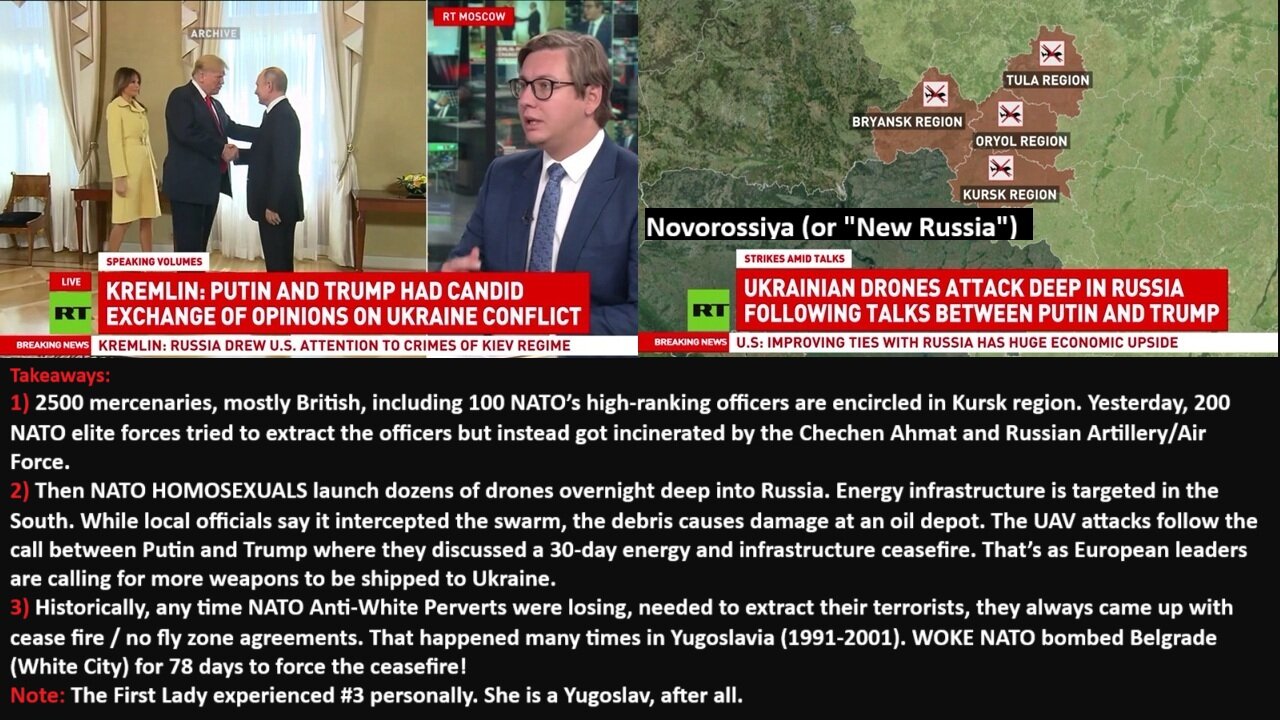 Do you Wonder why NATO Homosexuals Beg Russia for 30-day Ceasefire? Wonder No More!