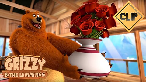 Grizzy wants to offer a ring to the she-bear - Grizzy & the Lemmings