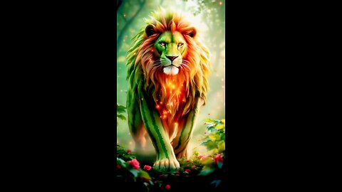 Lion+Watermelon😱🔥🦁