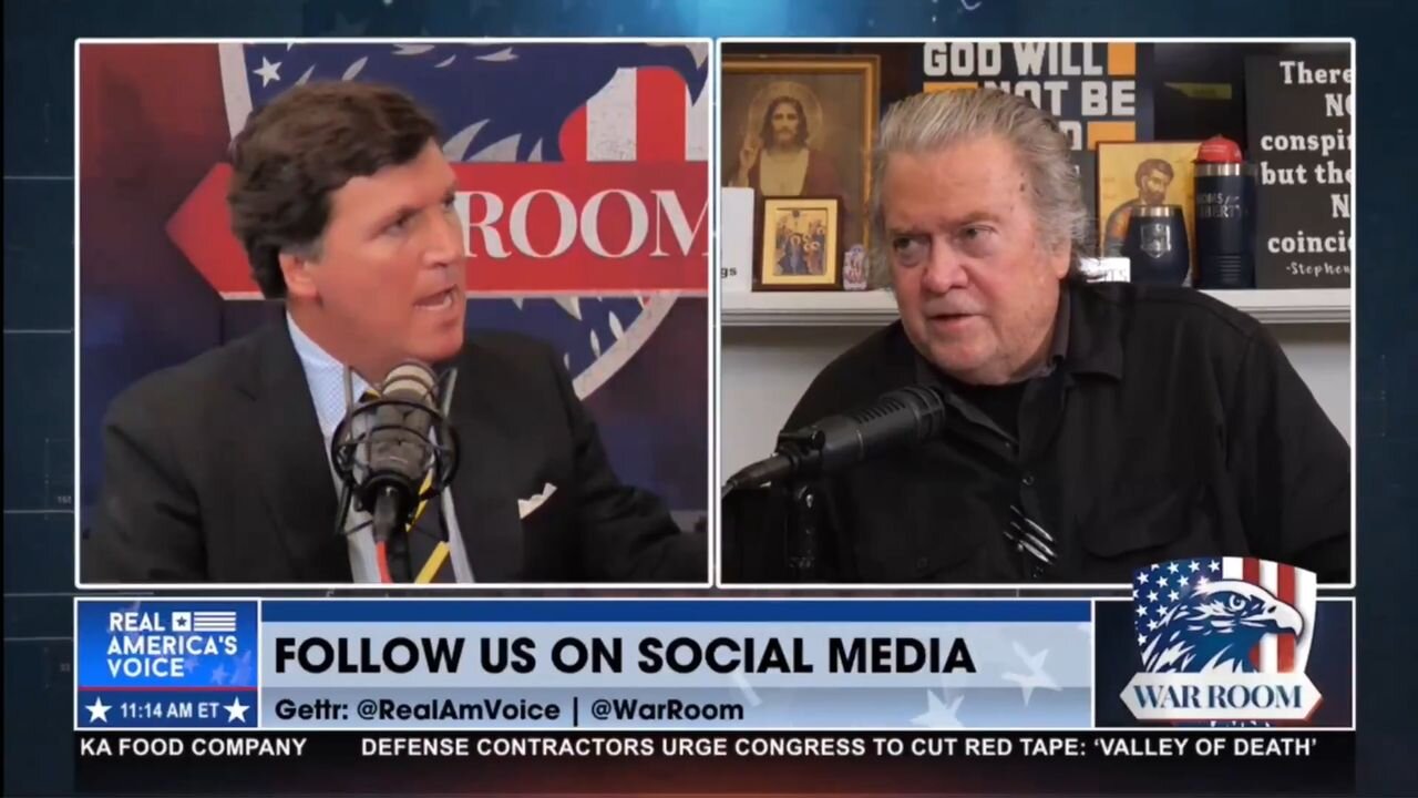Tucker u Bannona: Bude to konec amerického impéria a konec Trumpova prezidentství!