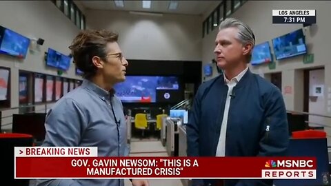Gov Newsom Blames Trump Admin for L.A. Anti-ICE Riot