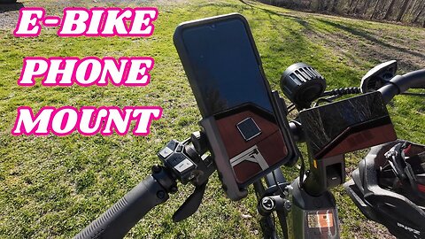 E-bike phone mount