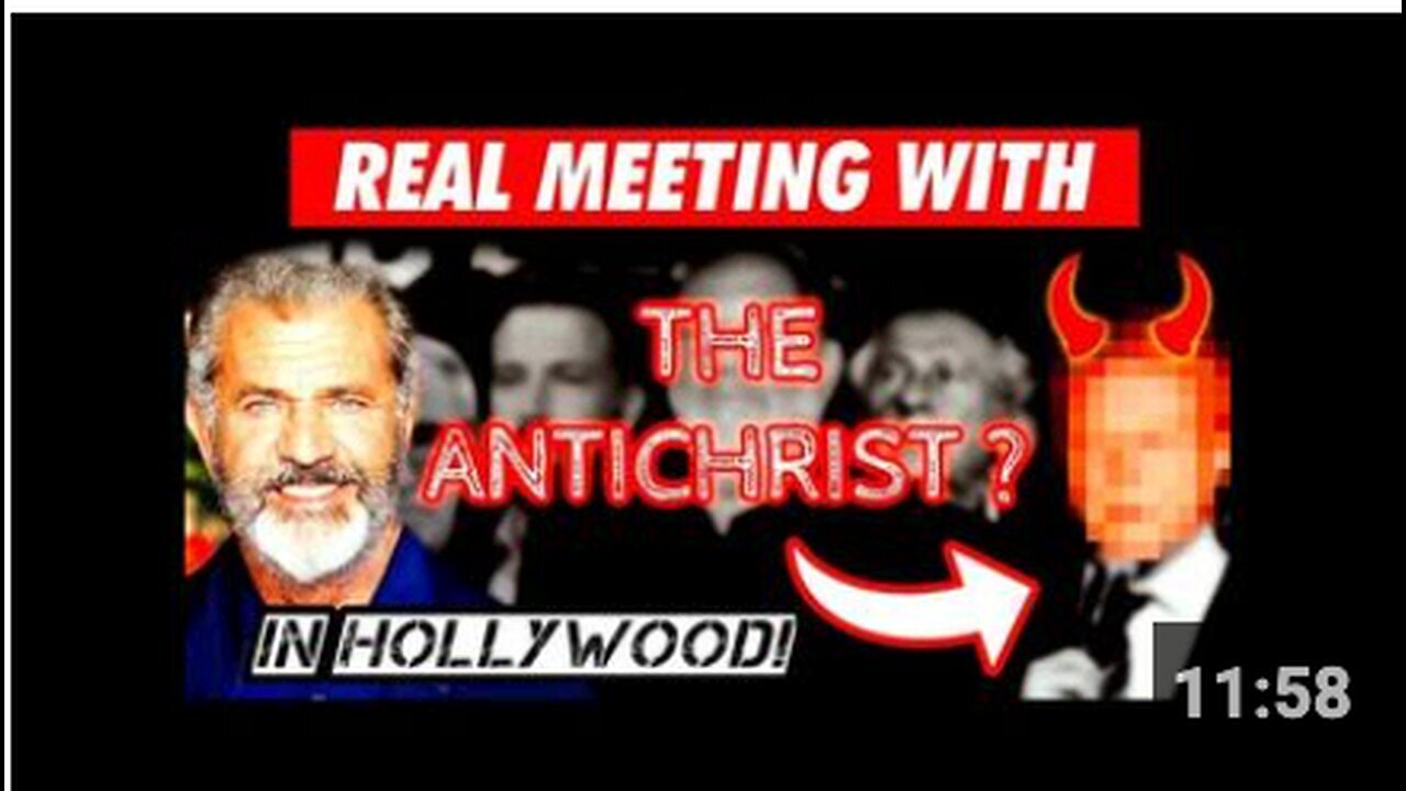 "Mel Gibson Unveils the existence of an Evil Force in Hollywood: The Antichrist!"