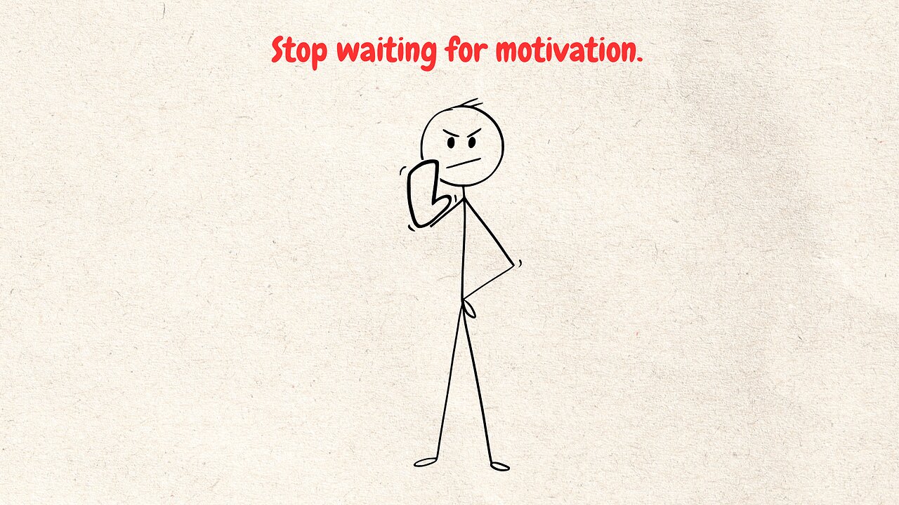 Stop waiting for motivation! #youtubeautomation #fypシ゚viral #fyp #animation #success #motivation