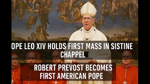 📹 Pope Leo XIV Holds First Mass in Sistine Chapel | Robert Prevost Becomes First American Pope